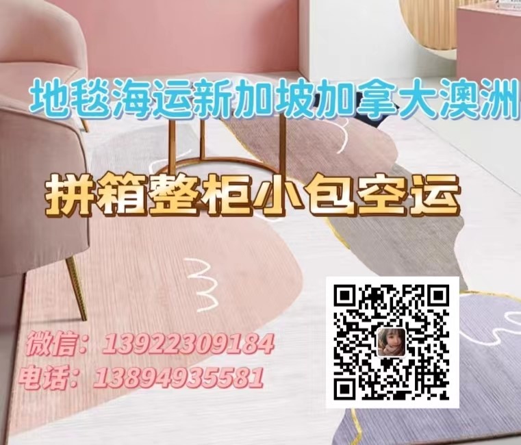 地毯，装饰画，窗帘海运新加坡澳洲加拿大门到门